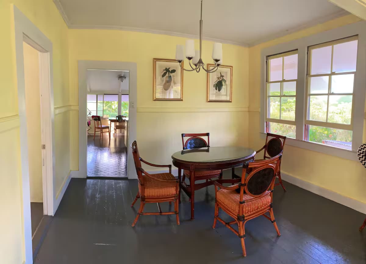 Dining area with comfortable seating