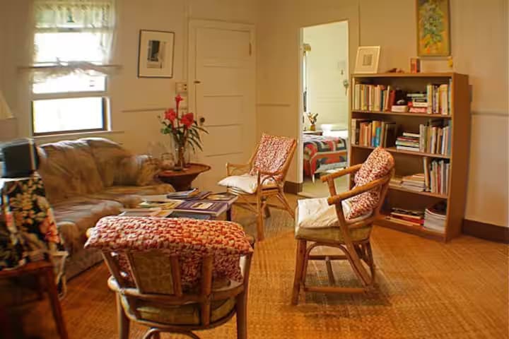 Common area with natural lighting and homey atmosphere